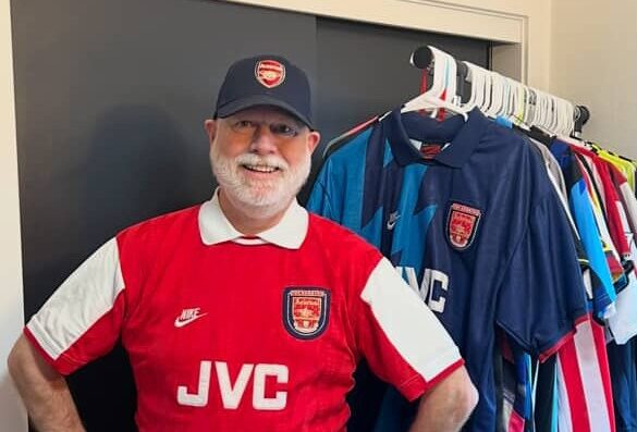 Drake Ramberg in an Arsenal kit.
